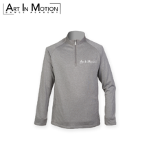 Art In Motion Dance Academy Men's 1/4 Zip - Grey (H862)