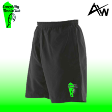 Caerphilly Tennis Club Black Mens Tennis Shorts